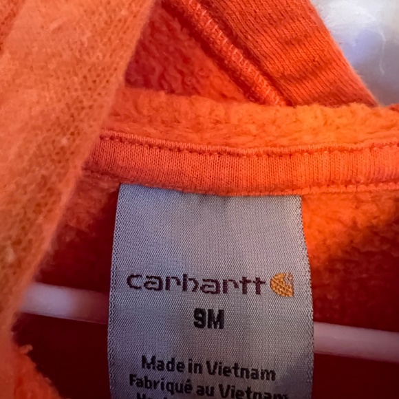 Orange Baby Carhartt 1/2 Zip Pullover hoodie - Picture 4 of 6